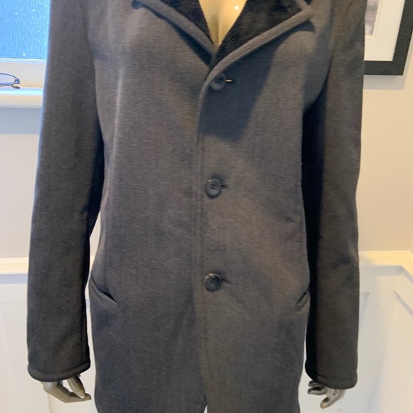 Armani Collezioni Jacket OverCoat Men’s Grey Small - Picture 8 of 16